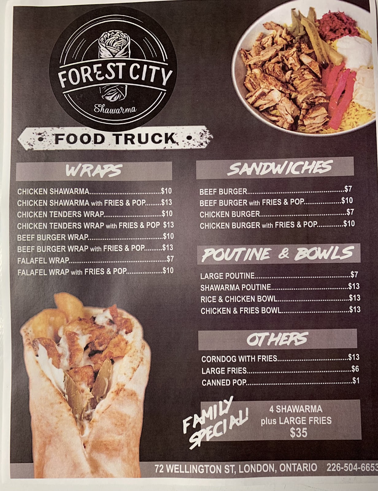 Photo of Forest City Shawarma - 72 Wellington St, London, ON N6B 2K3